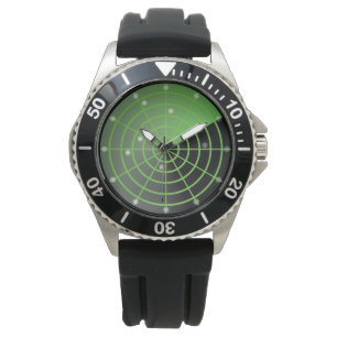 Graphique d'arrière - plan de montre de radar