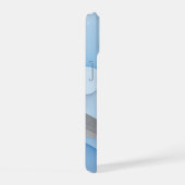 Graphique d'art fractal gris bleu Abstrait moderne (Côté droit)