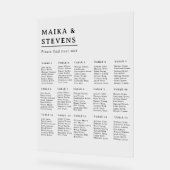 Graphique d'assise du Mariage de script élégant (Angle)