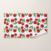 Graphique de cerises rouges sur tout le Motif (Serviette à main)