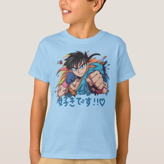Graphique de citation Anime Boys T-Shirt (Devant)