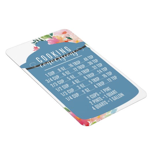 Graphique de conversion de cuisines | Magnet de po (Côté Droit)