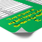 Graphique de conversion métrique - Poster (Coin)