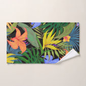 Graphique de fleur d'Aloha de Hawaii tropical (Serviette à main)