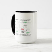 Graphique de flux de vie par RoseWrites Mug (Devant gauche)