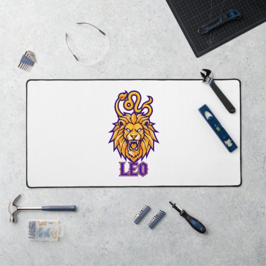 Graphique de mascotte dorée du signe du zodiaque L (Poste de travail)