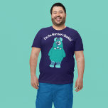 Graphique de monstre de message personnalisé<br><div class="desc">Ce tee-shirt graphique amusant présente une jolie illustration d'un monstre à l'allure délirante avec votre propre slogan personnalisé ci-dessus en caractères blancs gras.</div>