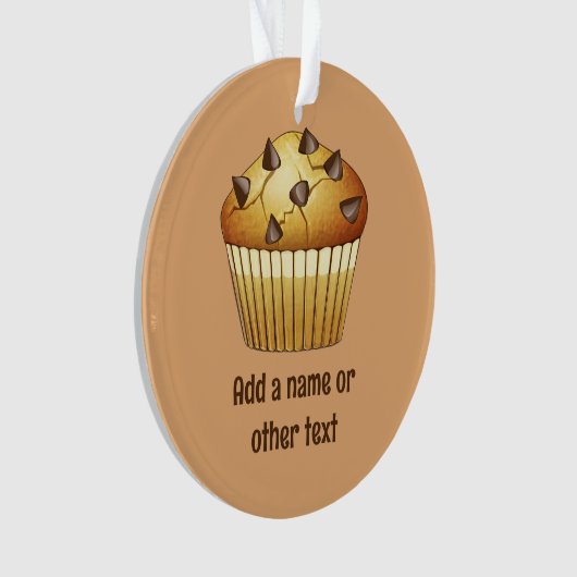 Graphique de muffin à chips de chocolat - Texte de (devant)