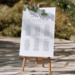 Graphique de placement Acrylique 6 Tables Prenez u