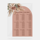Graphique de placement de mariage à herbe de pampa (Recto)