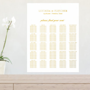 Graphique de placement de mariage élégant à l'anci