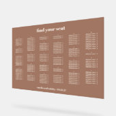 Graphique de placement de mariage simple Mocha par (Angle)