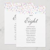 Graphique de placement des tables numéro de table  (Devant / Derrière)