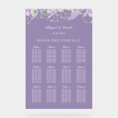 Graphique de placement en acrylique pour mariage a (Recto)