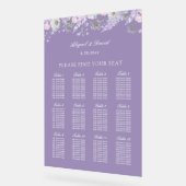 Graphique de placement en acrylique pour mariage a (Angle)