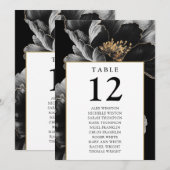Graphique de Siège de Numéro de Table Floral Moder (Devant / Derrière)