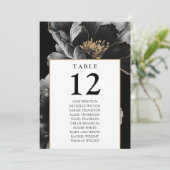 Graphique de Siège de Numéro de Table Floral Moder (Debout devant)