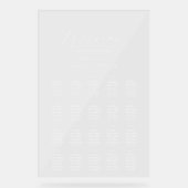 Graphique de sièges clair moderne (Recto)