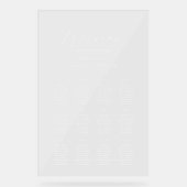 Graphique de sièges clair moderne (Recto)