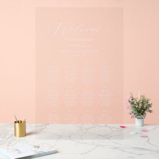 Graphique de sièges clair moderne (Mariage)