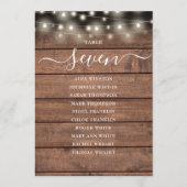 Graphique de sièges de numéro de table de voyants (Devant)