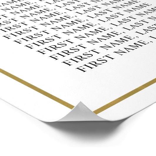 Graphique de sièges de script élégant par tableau (Coin)