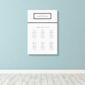 Graphique de table de mariage Art Déco élégant (6  (Insitu (Plancher de Bois))