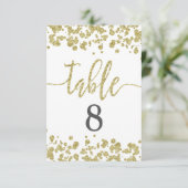 Graphique de table de mariage avec numéro de table (Debout devant)