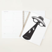 Graphique d'enlèvement d'ovni rétro Alien Sci-Fi (Devant avec enveloppe)