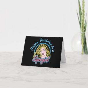 Graphique des lumières de Neon Retro Supergirl