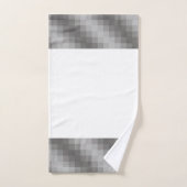 Graphique en pixels gris sur les serviettes de bai (Serviette à main)