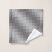 Graphique en pixels gris sur les serviettes de bai (Gant de toilette)