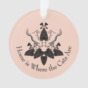 Graphique en silhouette de chats et de chats