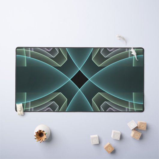 Graphique géométrique Turquoise moderne (Tableau pour enfants)