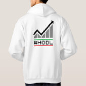Graphique #HODL 8 bits | Sweat à capuche (Dos)
