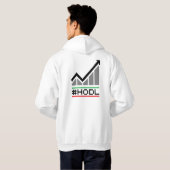 Graphique #HODL 8 bits | Sweat à capuche (Dos entier)