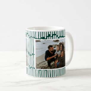 Graphique minimal moderne 2 photo tasse de café ve