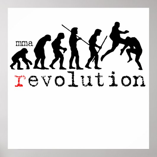 Graphique mixed martial art (r)évolution Poster Im (Devant)