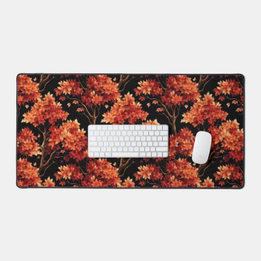 Graphique Motif sans couture Red Fall Maple Tree (Clavier et souris)