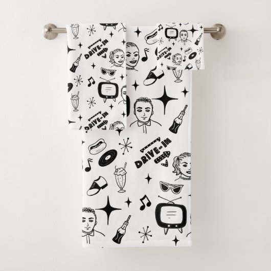 Graphique nostalgique style Pop 1950 (En situation)