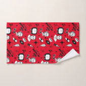 Graphique nostalgique style Pop 1950 (Serviette à main)