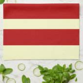 GRAPHIQUE ROUGE STRIPE VACANCES NOËL SERVIETTES (Plié)