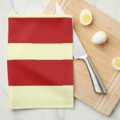 GRAPHIQUE ROUGE STRIPE VACANCES NOËL SERVIETTES (Quart Plié)