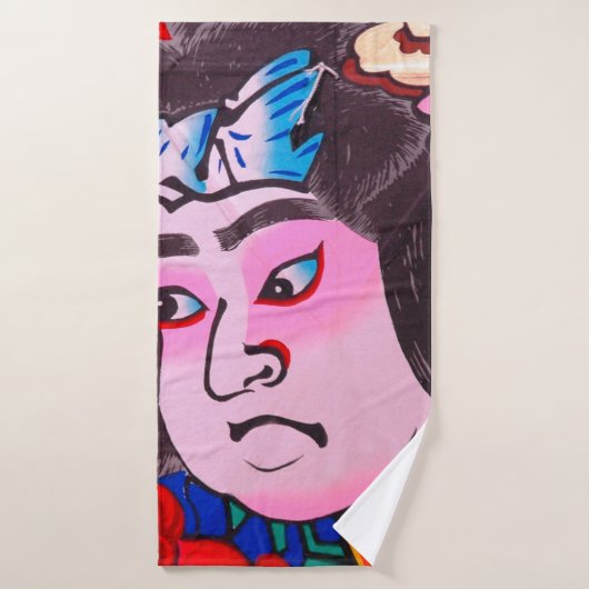 Graphique sur Kiteart traditionnel japonais, cerf- (Serviette de bain)