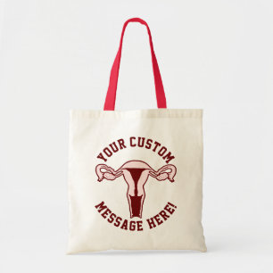 Graphique Uterus + Sac fourre-tout texte personnal