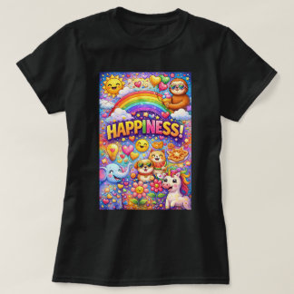 Graphiques de T-Shirt ZOYNK Bonheur 0045418