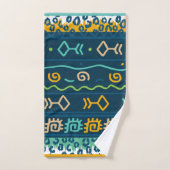 Graphiques et géométries de poissons contemporains (Serviette à main)