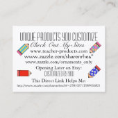 Graphisme Art Carte de visite Sun et Ocean Beach (Dos)