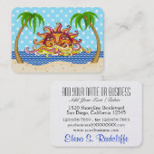 Graphisme Art Carte de visite Sun et Ocean Beach (Devant / Derrière)