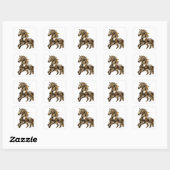 Graphisme autocollant abstrait argent accrocheur (Feuille)